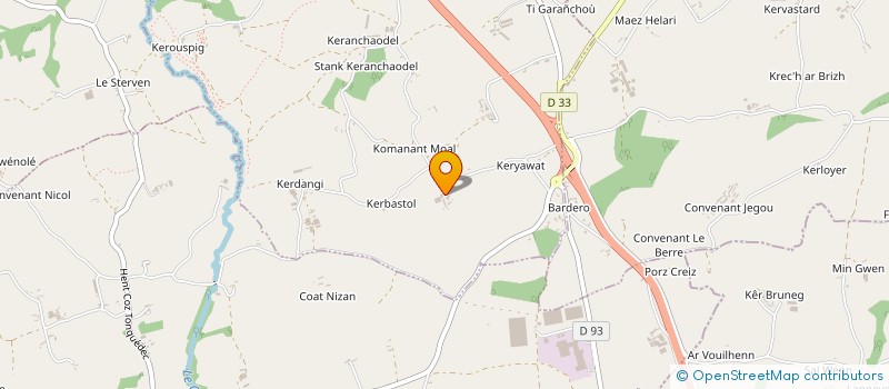 localisation de l'entreprise SCEA DE KERVERROT à CAVAN