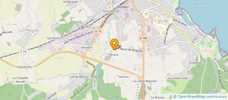 localisation de l'entreprise SCEA DE KERVIC à PAIMPOL