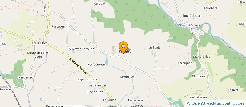 localisation de l'entreprise SCEA DE KERZELEC à MELLAC