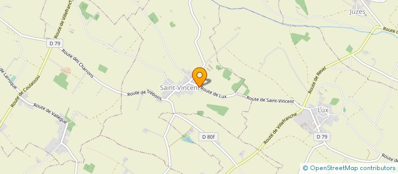 localisation de l'entreprise SCEA DE L ALISIER  SAINT-VINCENT