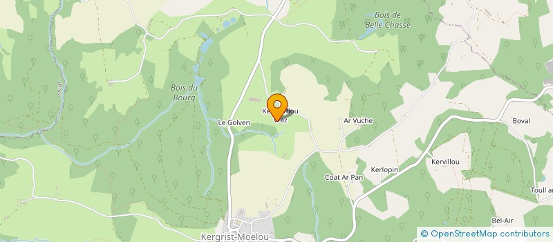 localisation de l'entreprise SCEA DE L'ARGOAT à KERGRIST-MOELOU