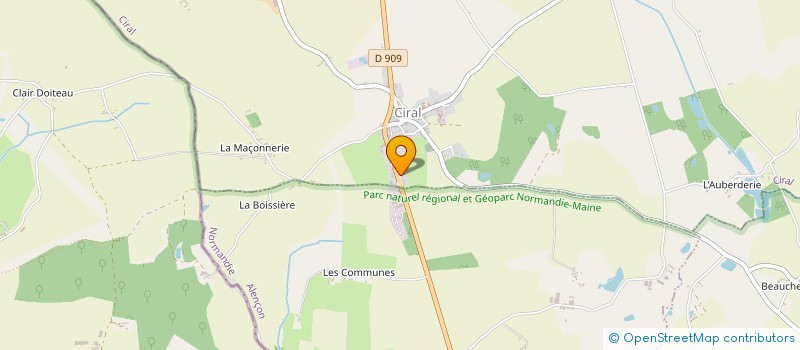 localisation de l'entreprise SCEA DE L'AUBERDERIE à LALACELLE