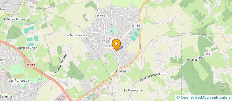 localisation de l'entreprise SCEA DE L'AUDINIERE  SARGE LES LE MANS