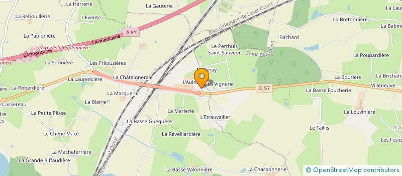 localisation de l'entreprise SCEA DE L'AULNE à LOIRON-RUILLE