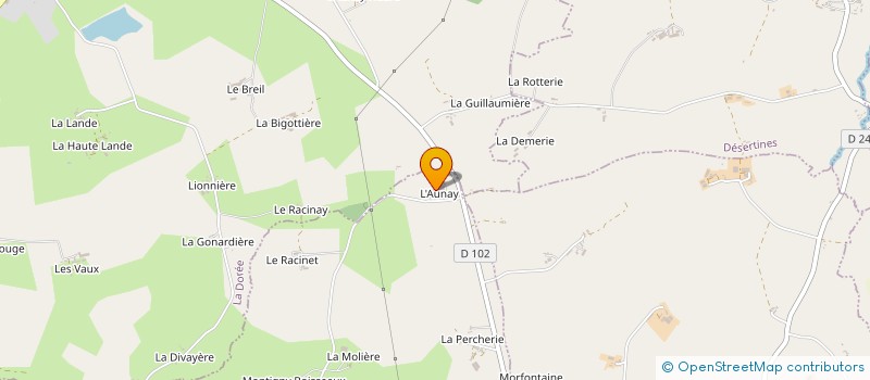 localisation de l'entreprise SCEA DE L AUNAY à SAINT-BERTHEVIN-LA-TANNIERE