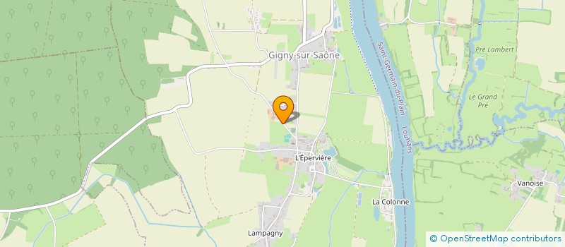 localisation de l'entreprise SCEA DE L'ECOLE  GIGNY-SUR-SAONE