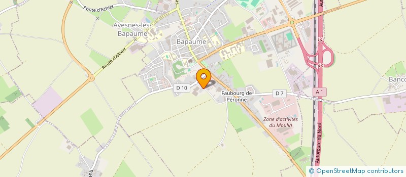 localisation de l'entreprise SCEA DE L'ERMITAGE  BAPAUME