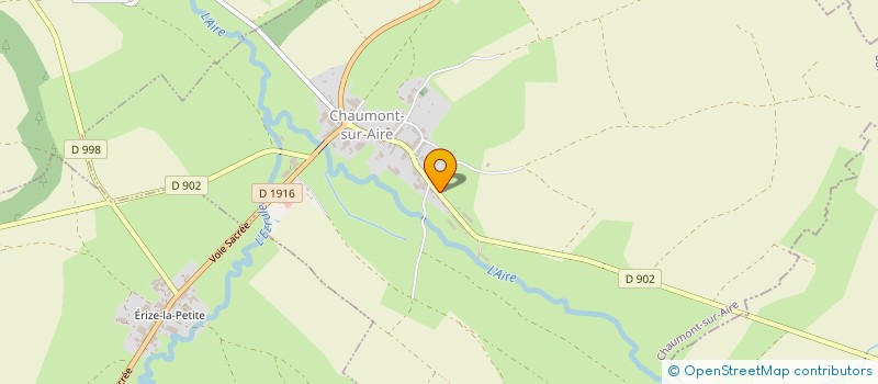 localisation de l'entreprise SCEA DE L ESCAILLERIE à CHAUMONT-SUR-AIRE
