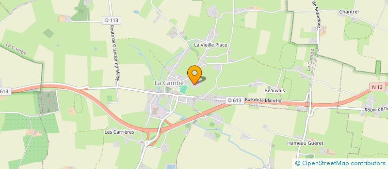 localisation de l'entreprise SCEA DE L'HERMEREL à GEFOSSE-FONTENAY