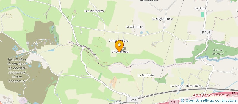 localisation de l'entreprise SCEA DE L'HOMMEAU  SAINT-GERMAIN-D'ANXURE