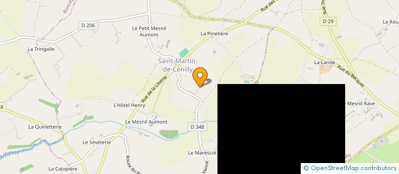 localisation de l'entreprise SCEA DE L'HOTEL NEUF à SAINT-MARTIN-DE-CENILLY