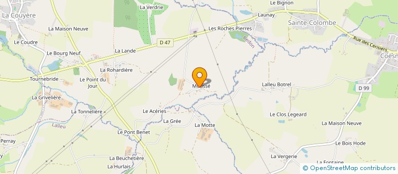 localisation de l'entreprise SCEA DE L OISELIERE à LA COUYERE