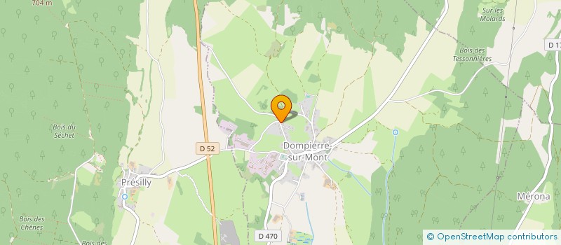 localisation de l'entreprise SCEA DE L'ORCHIDEE à DOMPIERRE-SUR-MONT