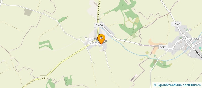 localisation de l'entreprise SCEA DE L'ORMISSEL à TEMPLEUX-LE-GUERARD