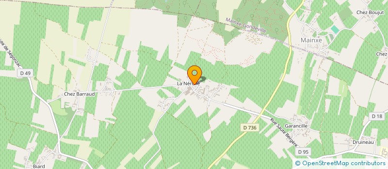 localisation de l'entreprise SCEA DE L'OUCHE DU BOC à SEGONZAC