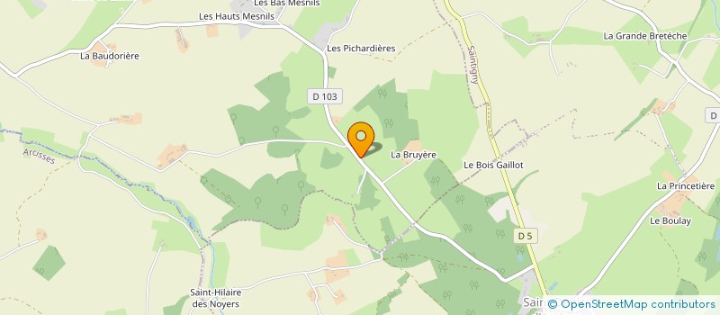 localisation de l'entreprise SCEA DE L OZANNE à ARCISSES