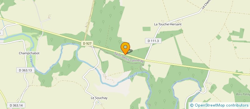 localisation de l'entreprise SCEA DE L'YERRE à SAINT-DENIS-LANNERAY
