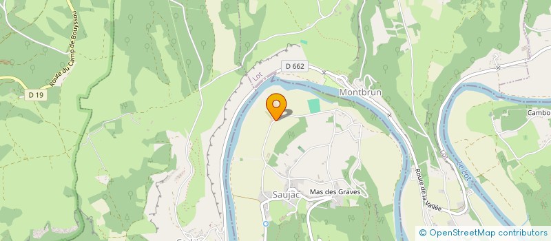 localisation de l'entreprise SCEA DE LA BARASQUIE  SAUJAC