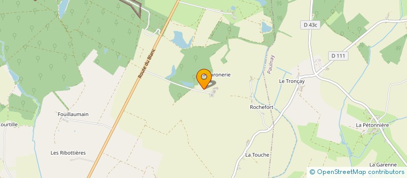 localisation de l'entreprise SCEA DE LA BARONNERIE à AZAY-LE-FERRON