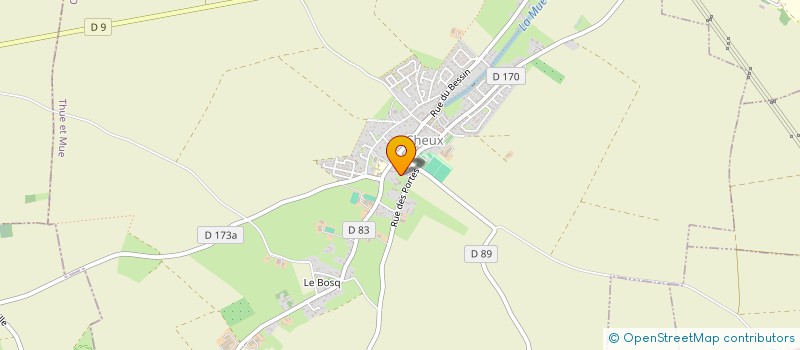 localisation de l'entreprise SCEA DE LA BARONNIE à THUE ET MUE