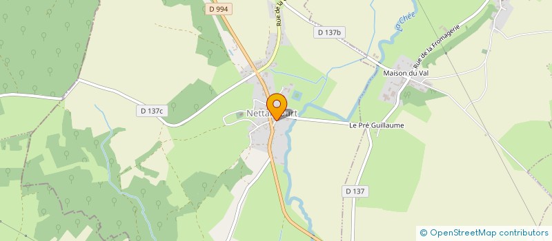 localisation de l'entreprise SCEA DE LA BARTIERE à NETTANCOURT