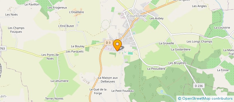 localisation de l'entreprise SCEA DE LA BASSE COUR à COURTOMER