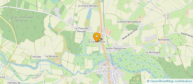 localisation de l'entreprise SCEA DE LA BATONNERIE à LESSAY