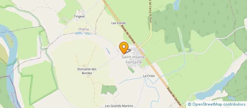 localisation de l'entreprise SCEA DE LA BAULME à SAINT-HILAIRE-FONTAINE
