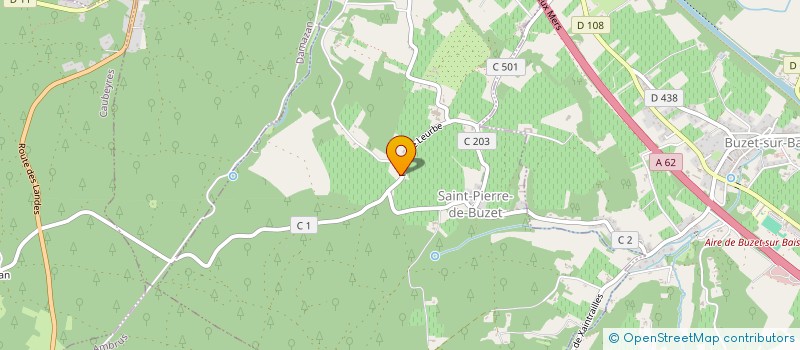 localisation de l'entreprise SCEA DE LA BEAUJARDINE  BUZET-SUR-BAISE