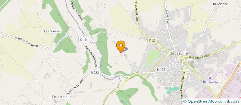 localisation de l'entreprise SCEA DE LA BEGINERIE  BEUZEVILLE