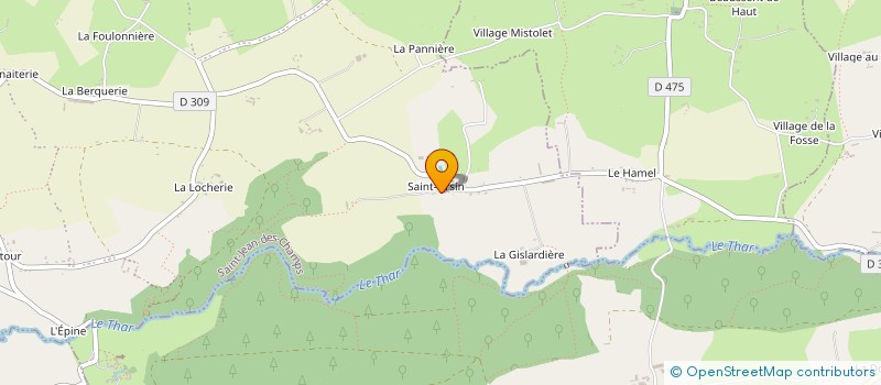 localisation de l'entreprise SCEA DE LA BERQUERIE  SAINT-JEAN-DES-CHAMPS