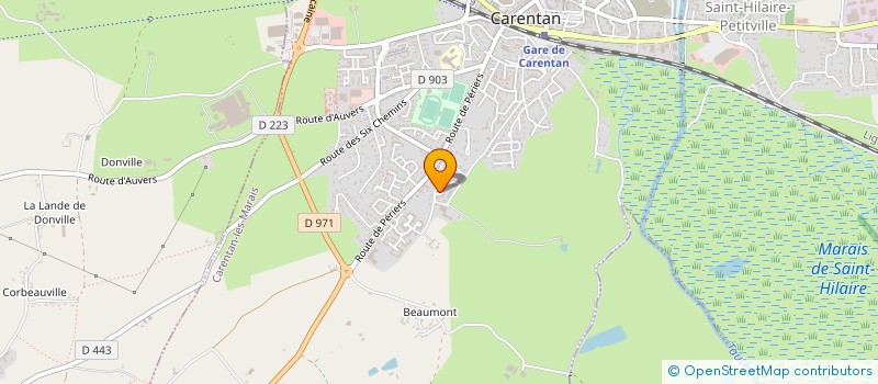 localisation de l'entreprise SCEA DE LA BILLONNERIE à CARENTAN-LES-MARAIS