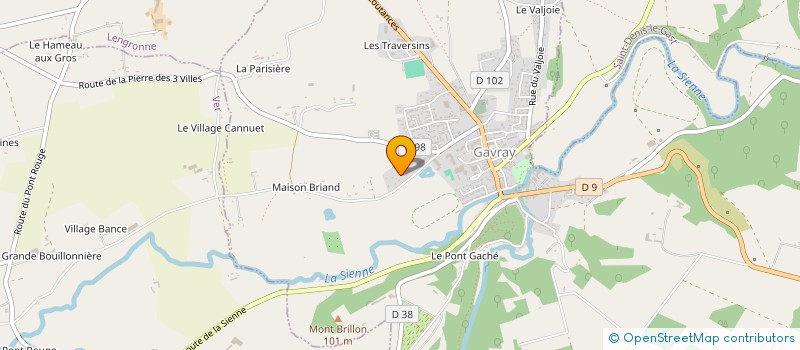 localisation de l'entreprise SCEA DE LA BIO-ENERGIE à GAVRAY-SUR-SIENNE