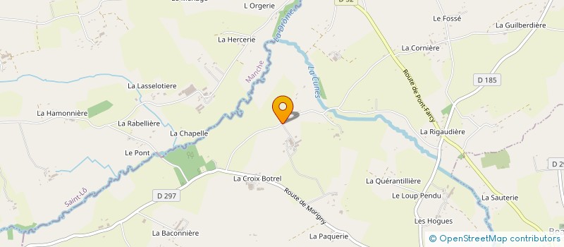 localisation de l'entreprise SCEA DE LA BOSCHERIE  LANDELLES-ET-COUPIGNY