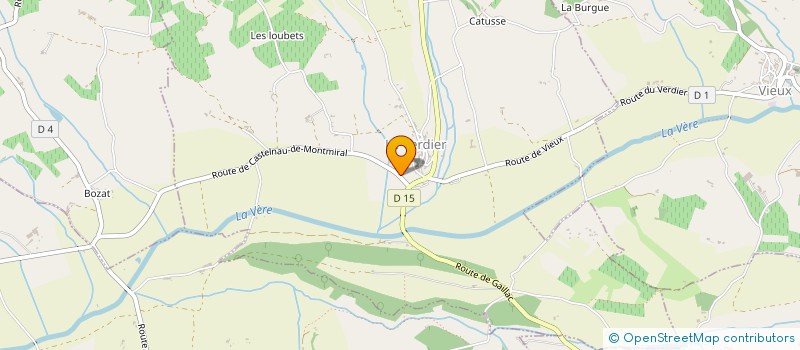 localisation de l'entreprise SCEA DE LA BOURIETTE  LE VERDIER