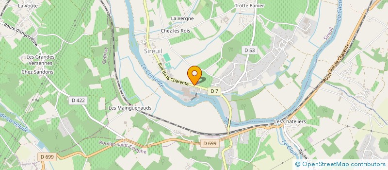 localisation de l'entreprise SCEA DE LA BRETONNIERE à SIREUIL
