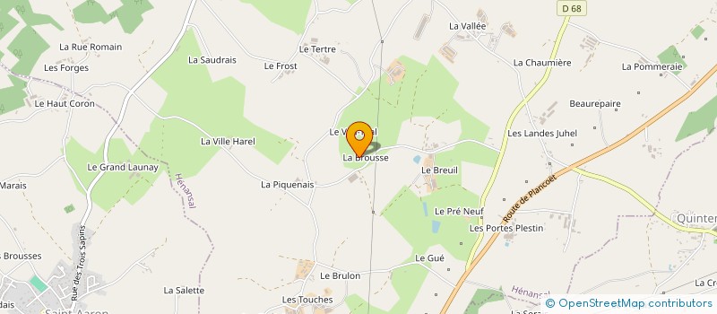 localisation de l'entreprise SCEA DE LA BROUSSE à HENANSAL