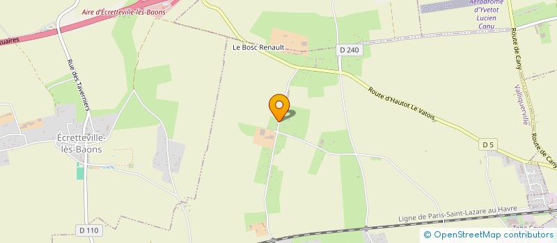 localisation de l'entreprise SCEA DE LA CARPENTERIE à VALLIQUERVILLE