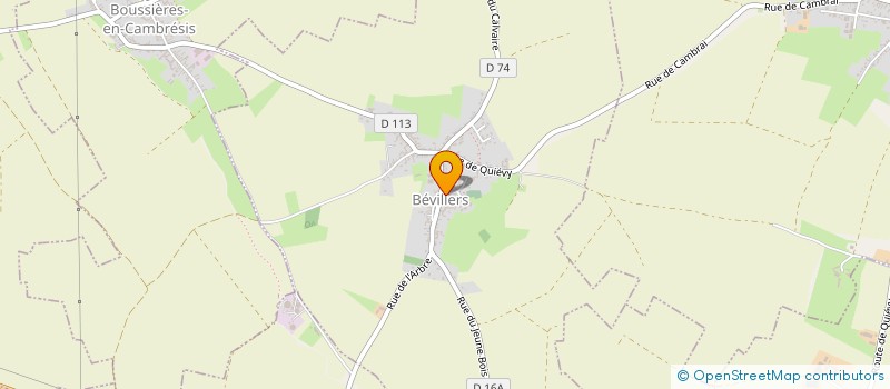 localisation de l'entreprise SCEA DE LA CHAPELLE à BEVILLERS
