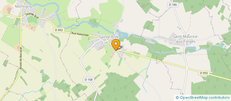 localisation de l'entreprise SCEA DE LA CHAUSSEE  MONTIGNY