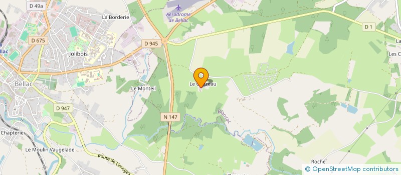 localisation de l'entreprise SCEA DE LA CHEZE à PEYRAT-DE-BELLAC