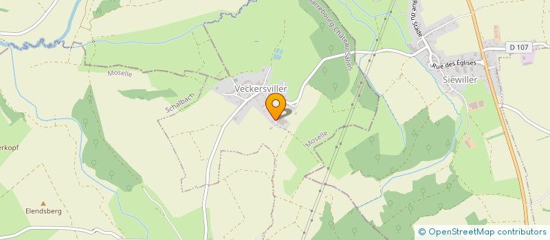 localisation de l'entreprise SCEA DE LA CITE DES VERGERS  VECKERSVILLER