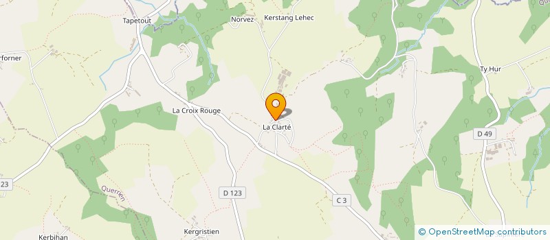 localisation de l'entreprise SCEA DE LA CLARTE  QUERRIEN