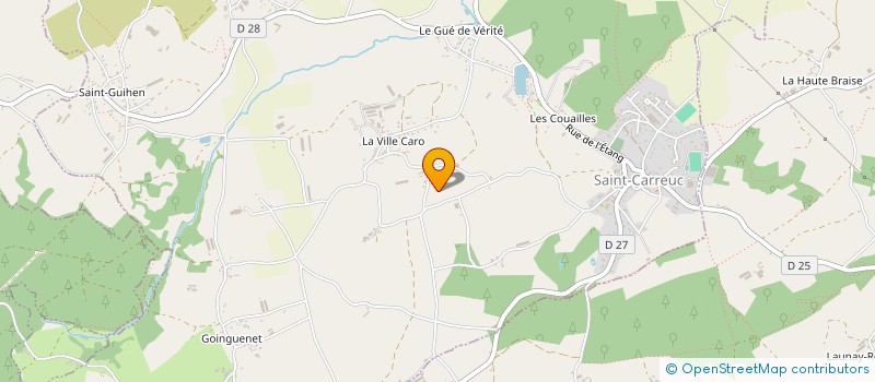 localisation de l'entreprise SCEA DE LA CLOTURE à SAINT-CARREUC