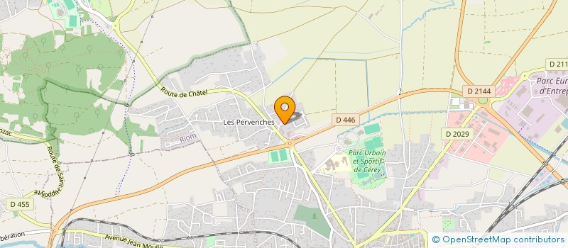 localisation de l'entreprise SCEA DE LA CONTAMINE à RIOM
