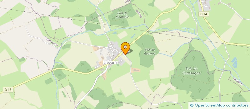 localisation de l'entreprise SCEA DE LA COTE  LIEVANS