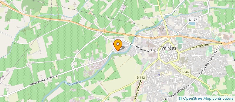 localisation de l'entreprise SCEA DE LA COTE à VALREAS