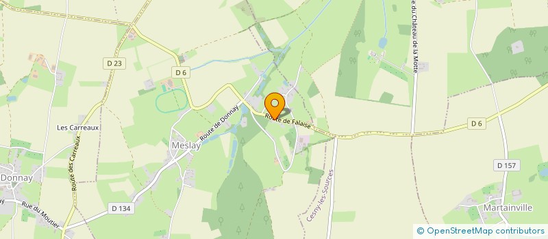 localisation de l'entreprise SCEA DE LA COTE  MESLAY