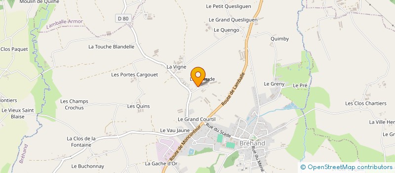 localisation de l'entreprise SCEA DE LA COUDRE à BREHAND