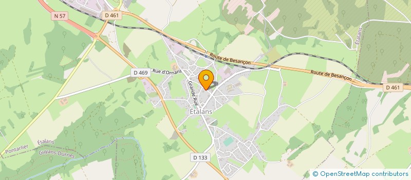 localisation de l'entreprise SCEA DE LA CROIX DE PIERRE  ETALANS